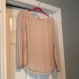 Blouse with pin stripes